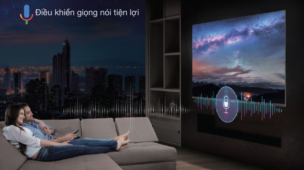 Google Tivi QLED Aqua 4K 85 inch AQT85S800UX - Tiện ích