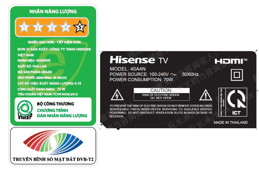 Android Tivi LED Hisense 40 inch 40A4N Màu Đen