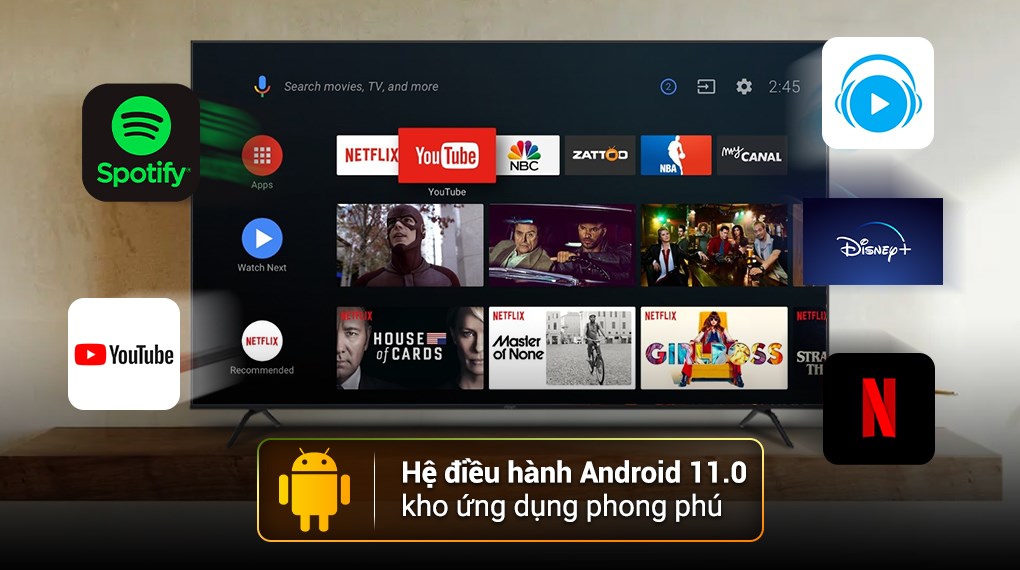 Android Tivi Aqua FHD 43 inch AQT43K800FG