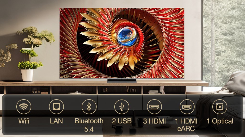 Google Tivi QD-Mini LED TCL AI 4K 85 inch 85C8K