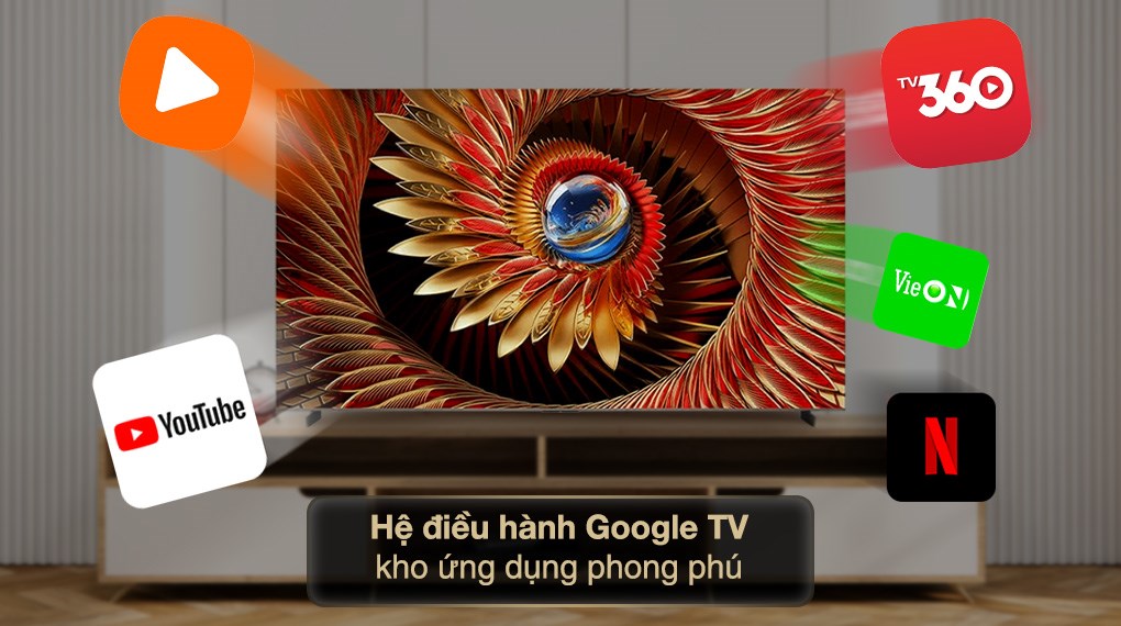 Google Tivi QD-Mini LED TCL AI 4K 98 inch 98C8K