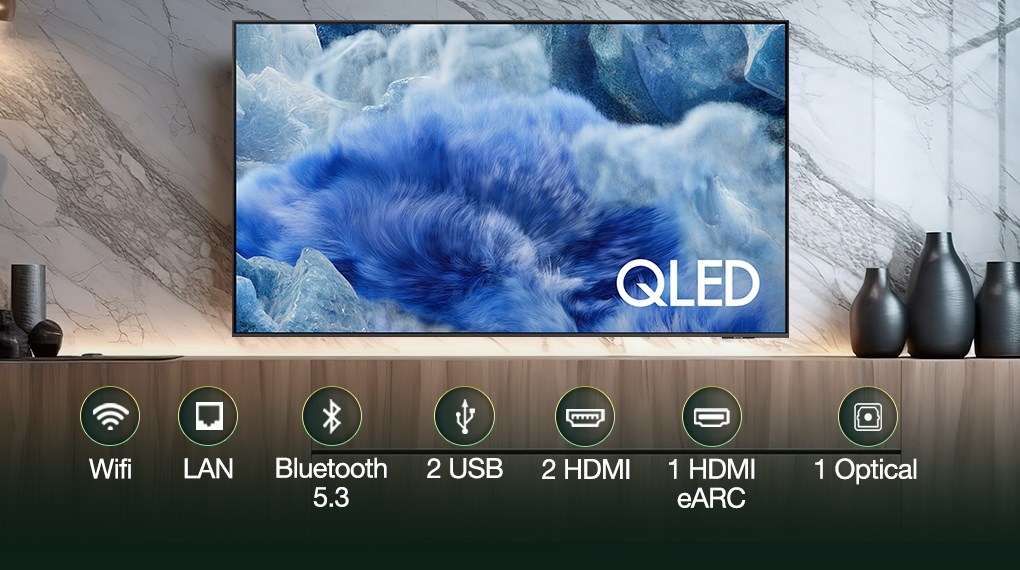 Smart Tivi QLED Samsung AI 4K 75 inch QA75Q8F5