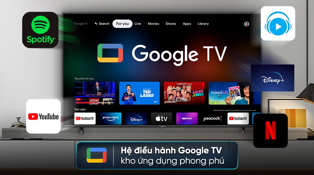 Google Tivi Aqua 4K 55 inch AQT55K85FUX