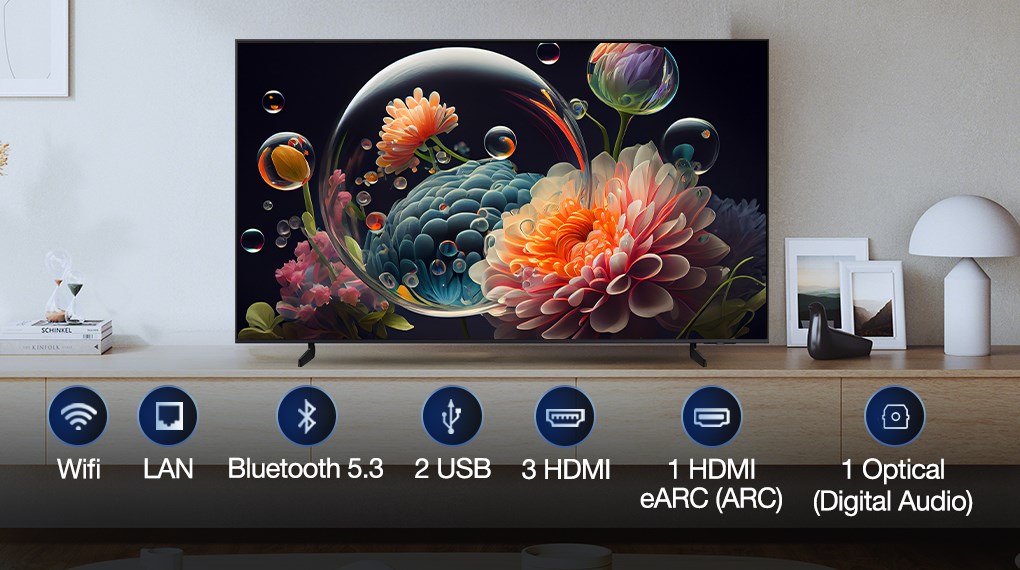 Smart Tivi QLED Samsung AI 4K 55 inch QA55Q8FA