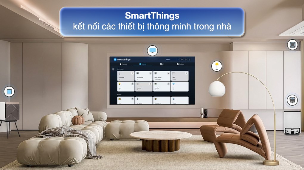 Smart Tivi Khung Tranh The Frame QLED Samsung AI 4K 55 inch QA55LS03F