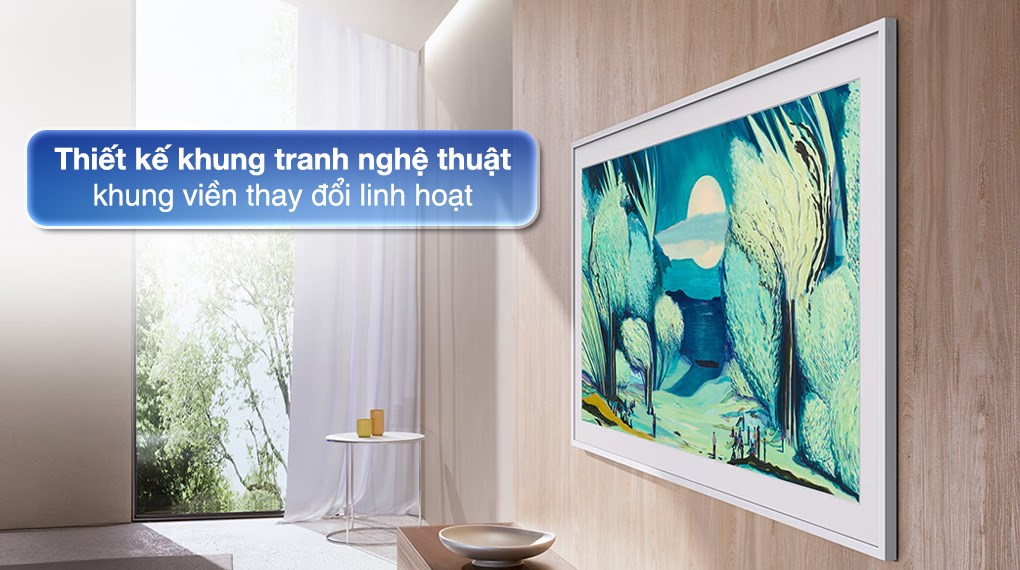 Smart Tivi Khung Tranh The Frame QLED Samsung AI 4K 55 inch QA55LS03F