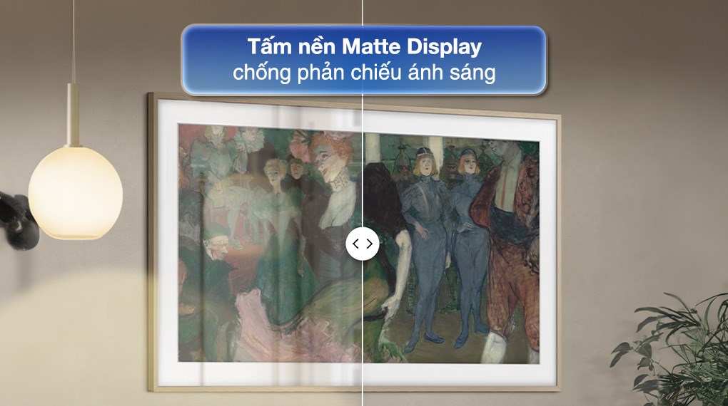 Smart Tivi Khung Tranh The Frame QLED Samsung AI 4K 55 inch QA55LS03F