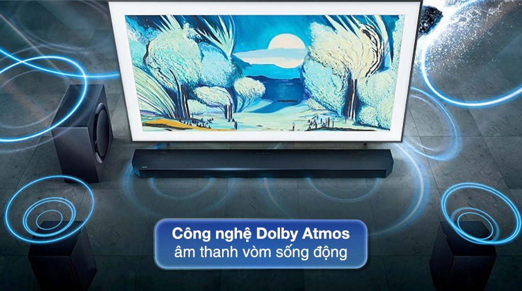 Smart Tivi Khung Tranh The Frame QLED Samsung AI 4K 55 inch QA55LS03F