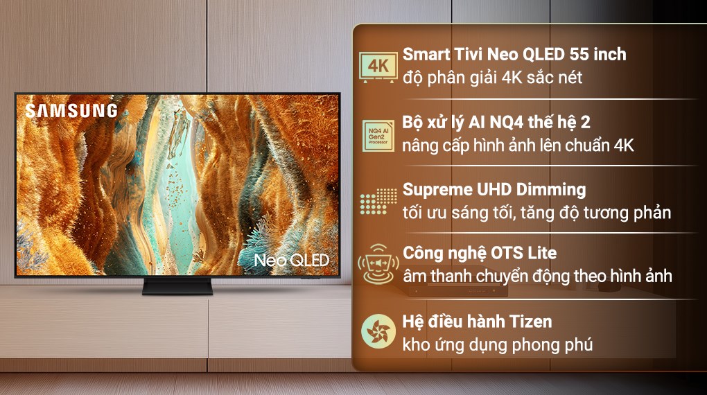 Smart Tivi Neo QLED Samsung AI 4K 55 inch QA55QN70F