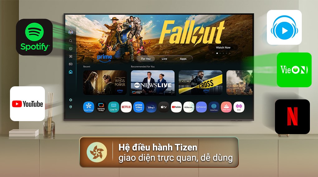 Smart Tivi Neo QLED Samsung AI 4K 55 inch QA55QN70F