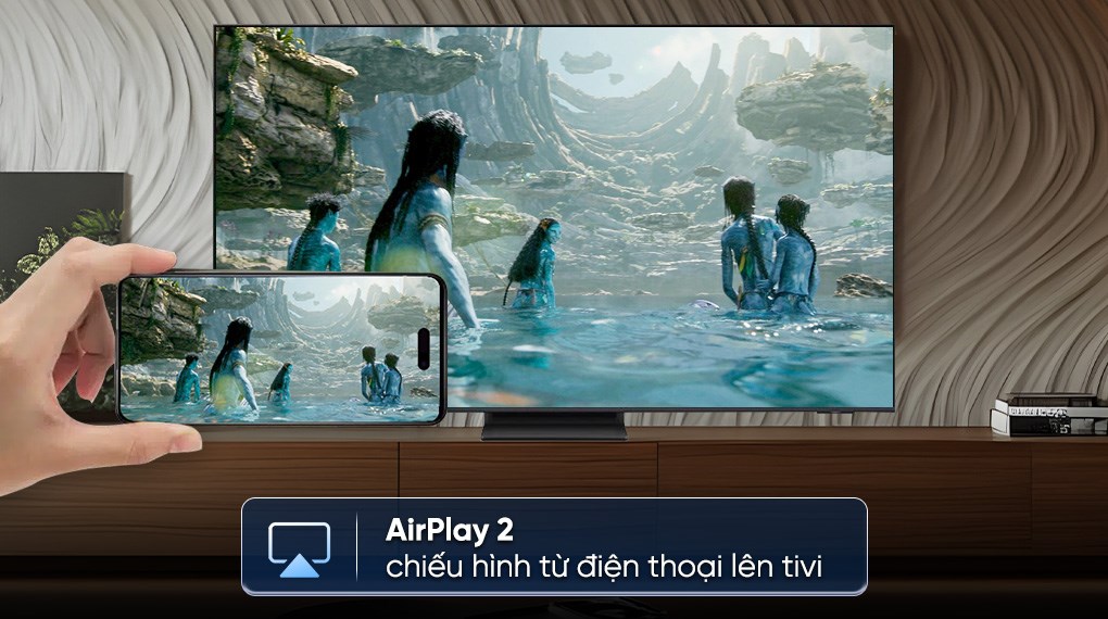 Smart Tivi OLED Samsung AI 4K 77 inch QA77S90F