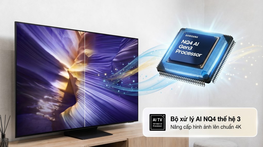 Smart Tivi OLED Samsung AI 4K 65 inch QA65S90F
