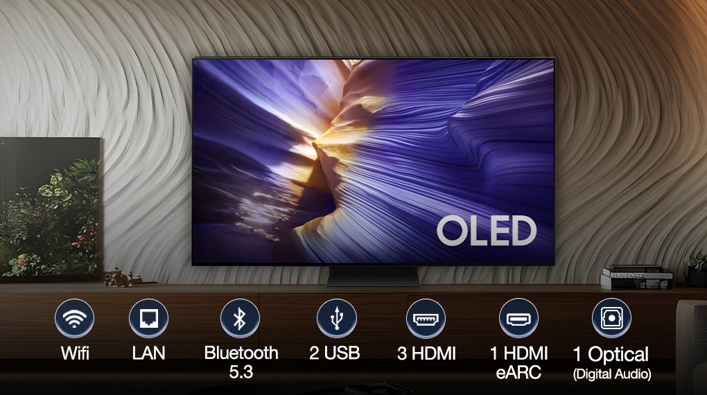 Smart Tivi OLED Samsung AI 4K 55 inch QA55S90F