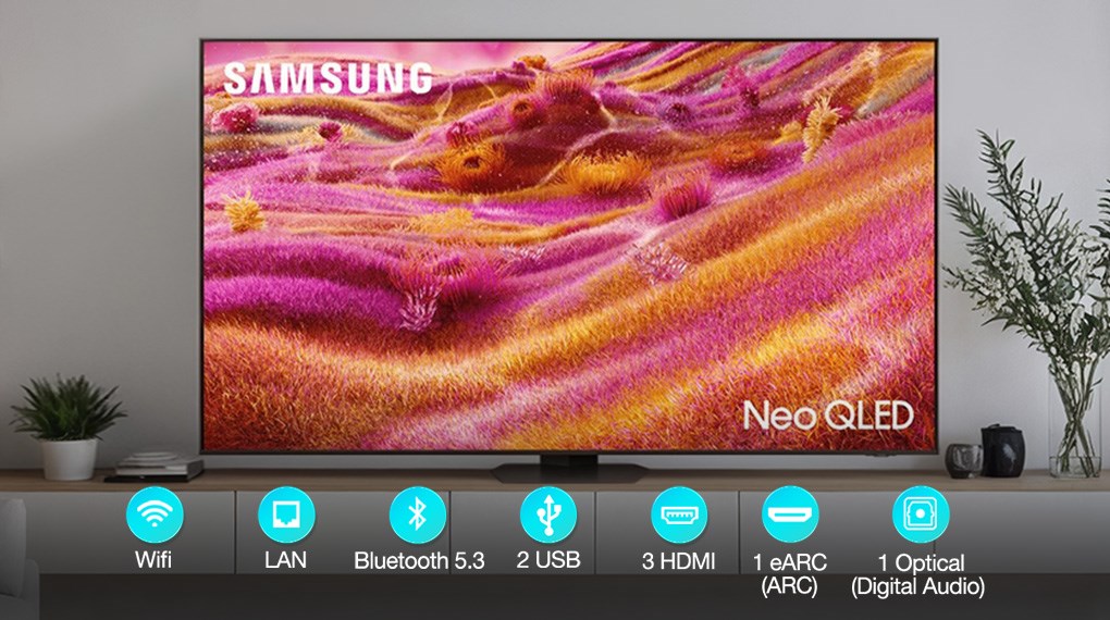 Smart Tivi Neo QLED Samsung AI 4K 75 inch QA75QN90F