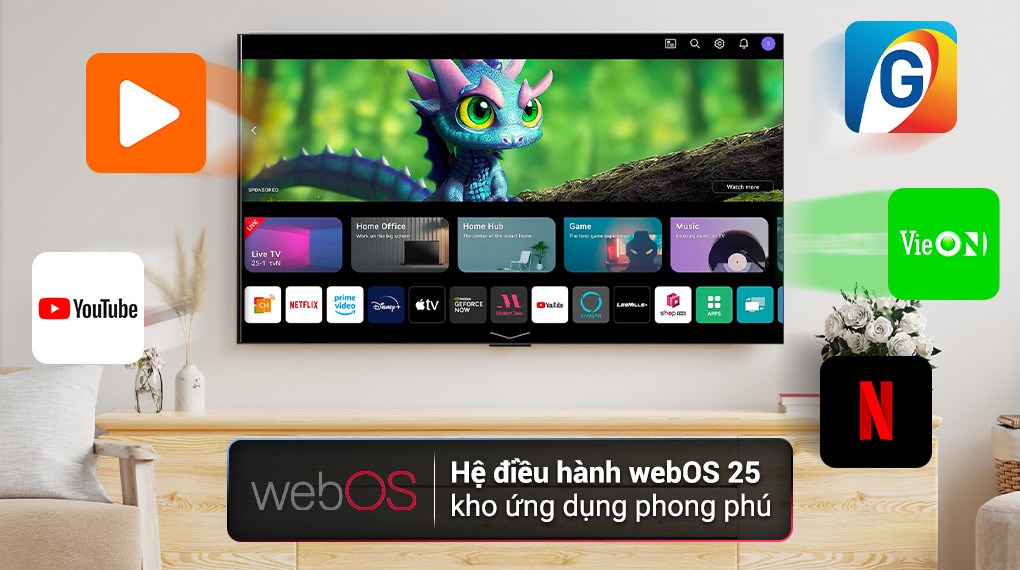 Smart Tivi True Wireless OLED evo LG AI 4K 83 inch OLED83M5PSA