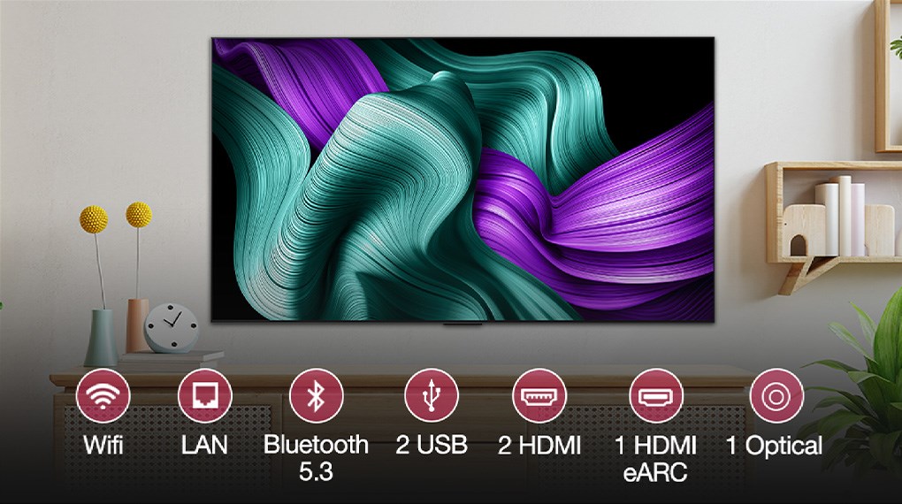 Smart Tivi True Wireless OLED evo LG AI 4K 83 inch OLED83M5PSA