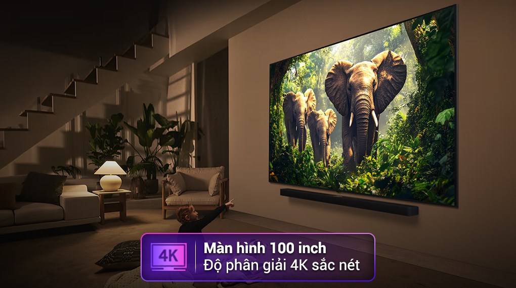 Smart Tivi QNED evo LG AI 4K 100 inch 100QNED86AS