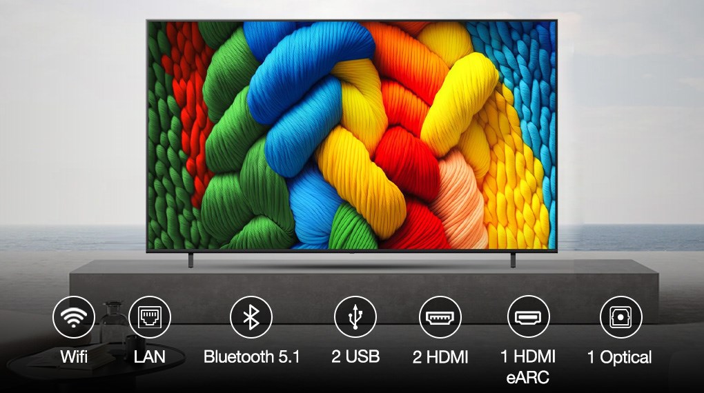 Smart Tivi NanoCell LG AI 4K 86 inch 86NANO80ASA