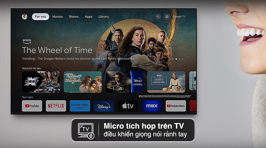 Google Tivi OLED Sony AI 4K 65 inch K-65XR80M2