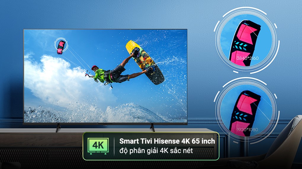 Smart Tivi Hisense 4K 65 inch 65A6Q