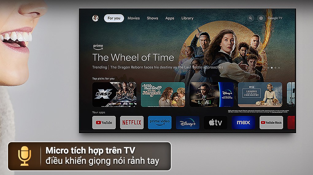 Google Tivi Mini LED Sony AI 4K 98 inch K-98XR50