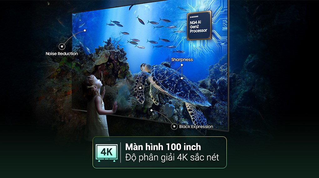 Smart Tivi Neo QLED Samsung AI 4K 100 inch QA100QN80F