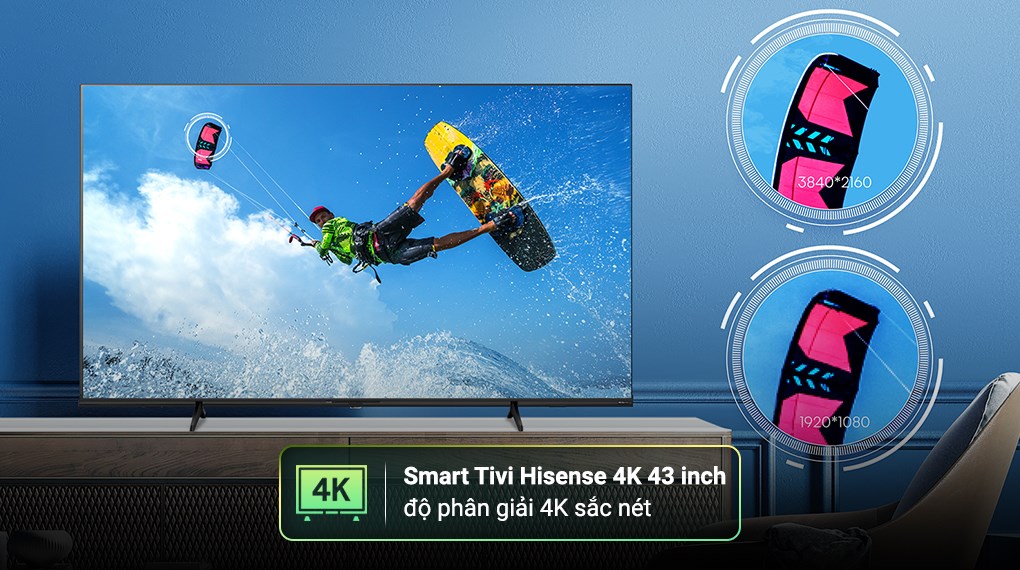 Smart Tivi Hisense 4K 43 inch 43A6Q
