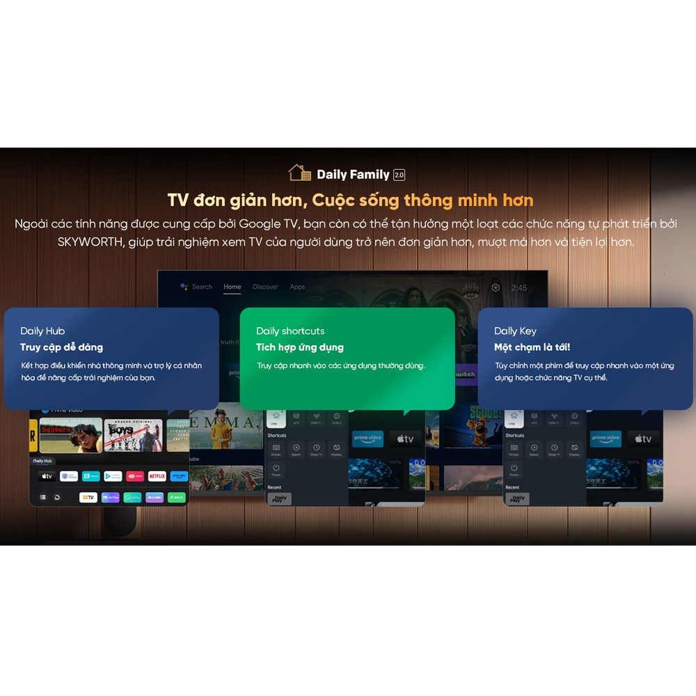 Google Tivi Coocaa 4K 55 inch 55Y84