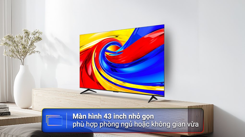 Google Tivi QLED TCL 4K 43 inch 43P7L