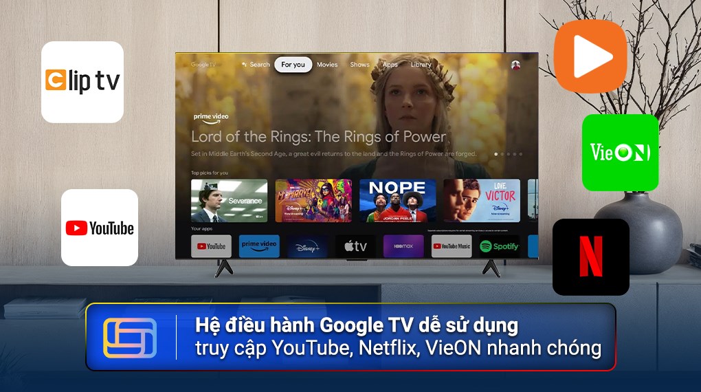 Google Tivi QLED TCL 4K 50 inch 50P7L