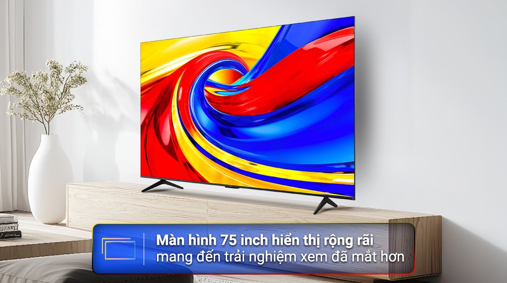 Google Tivi QLED TCL 4K 75 inch 75P7L