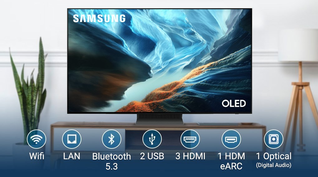 Smart Tivi OLED Samsung AI 4K 77 inch QA77S90HA