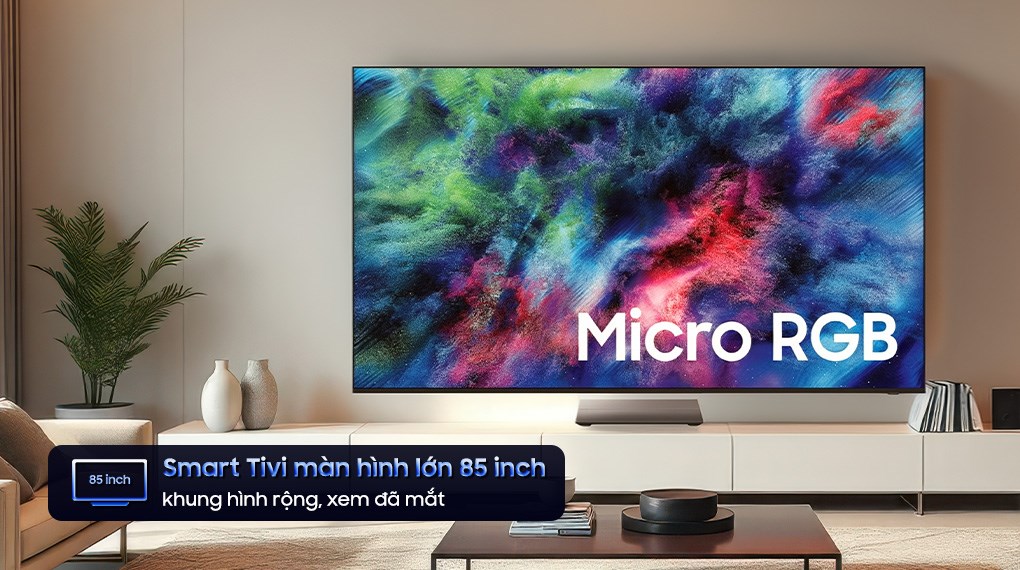 Smart tivi Micro RGB Samsung AI 4K 85 inch MRA85R95HX