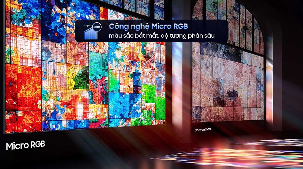 Smart tivi Micro RGB Samsung AI 4K 85 inch MRA85R95HX