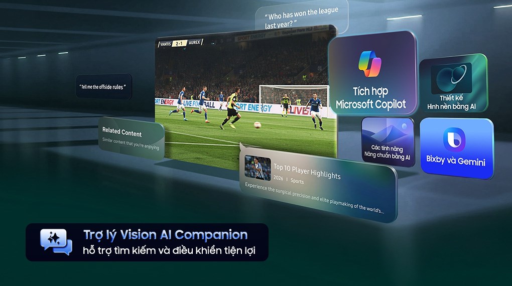 Smart tivi Micro RGB Samsung AI 4K 85 inch MRA85R95HX