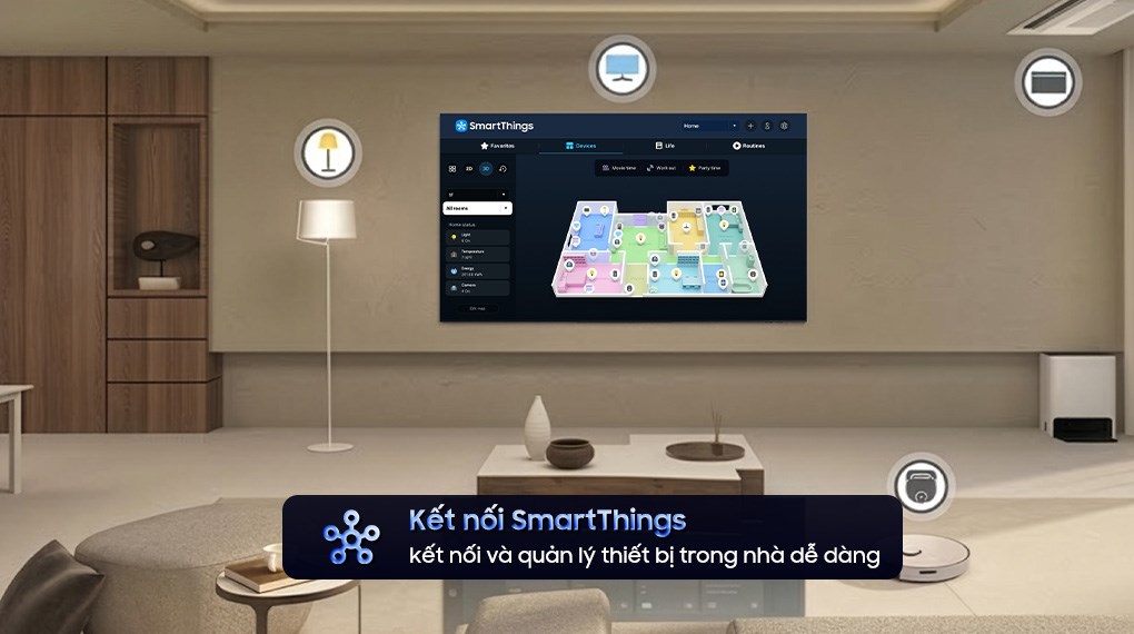 Smart tivi Micro RGB Samsung AI 4K 85 inch MRA85R95HX