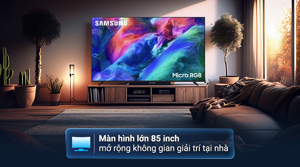Smart tivi Micro RGB Samsung AI 4K 85 inch MRA85R85HA