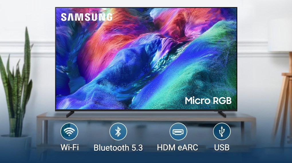Smart tivi Micro RGB Samsung AI 4K 85 inch MRA85R85HA