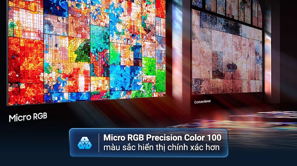 Smart tivi Micro RGB Samsung AI 4K 75 inch MRA75R85HA