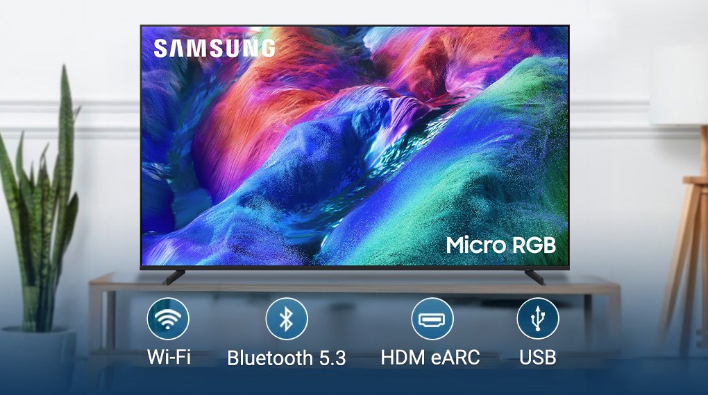 Smart tivi Micro RGB Samsung AI 4K 75 inch MRA75R85HA