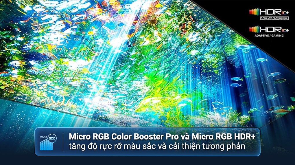 Smart tivi Micro RGB Samsung AI 4K 65 inch MRA65R85HA