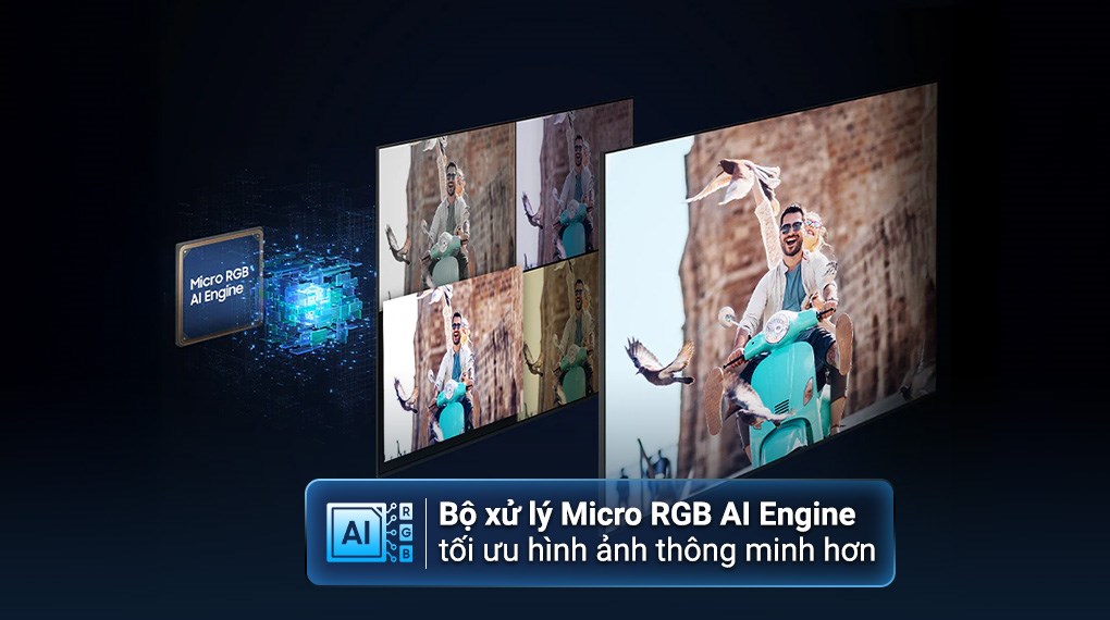 Smart tivi Micro RGB Samsung AI 4K 65 inch MRA65R85HA