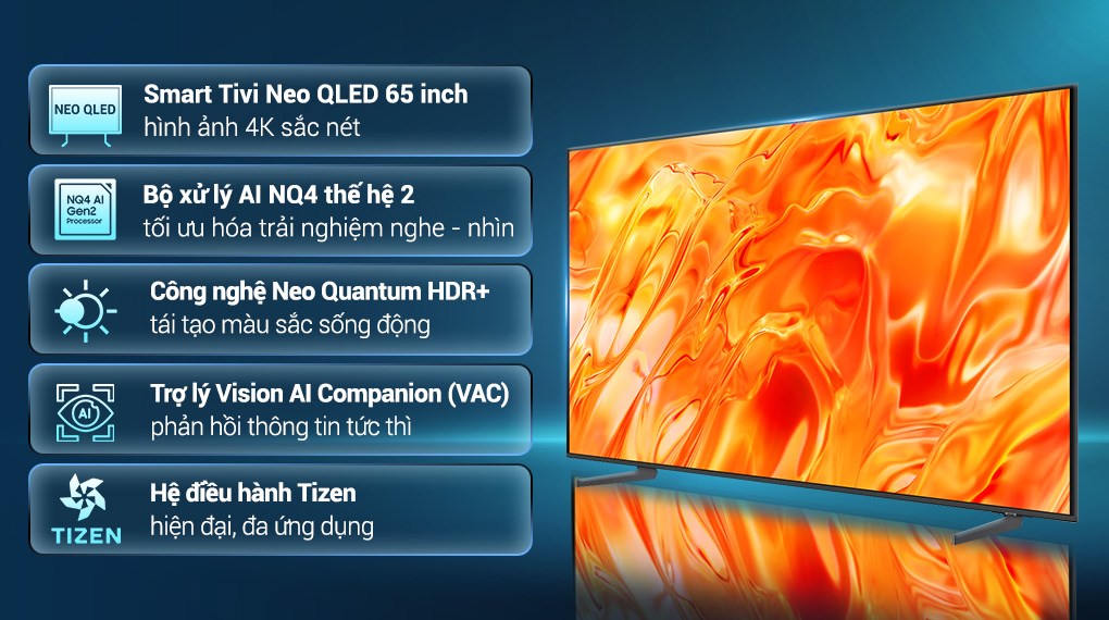 Smart Tivi Neo QLED Samsung AI 4K 65 inch QA65QN70HA