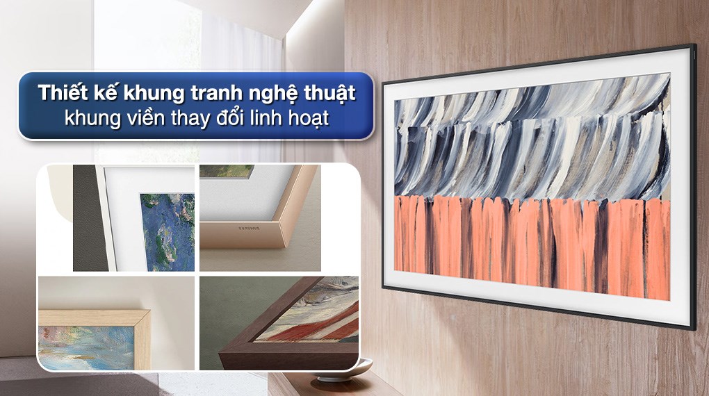 Smart Tivi Khung Tranh The Frame QLED Samsung AI 4K 75 inch QA75LS03HE