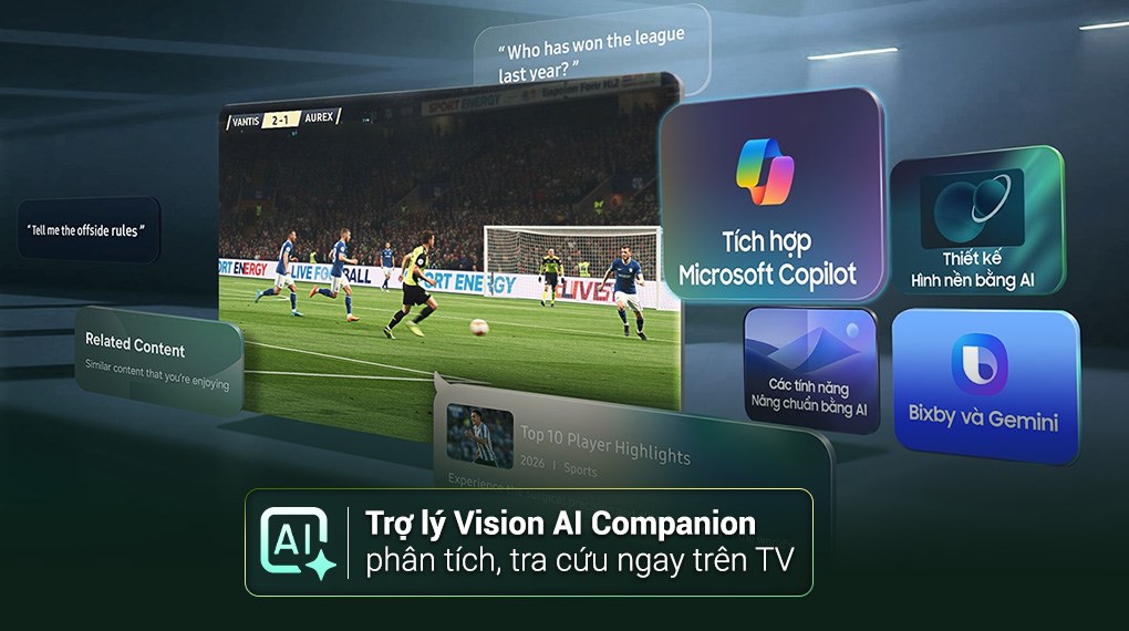 Smart Tivi Mini LED Samsung AI 4K 85 inch UA85M77HA