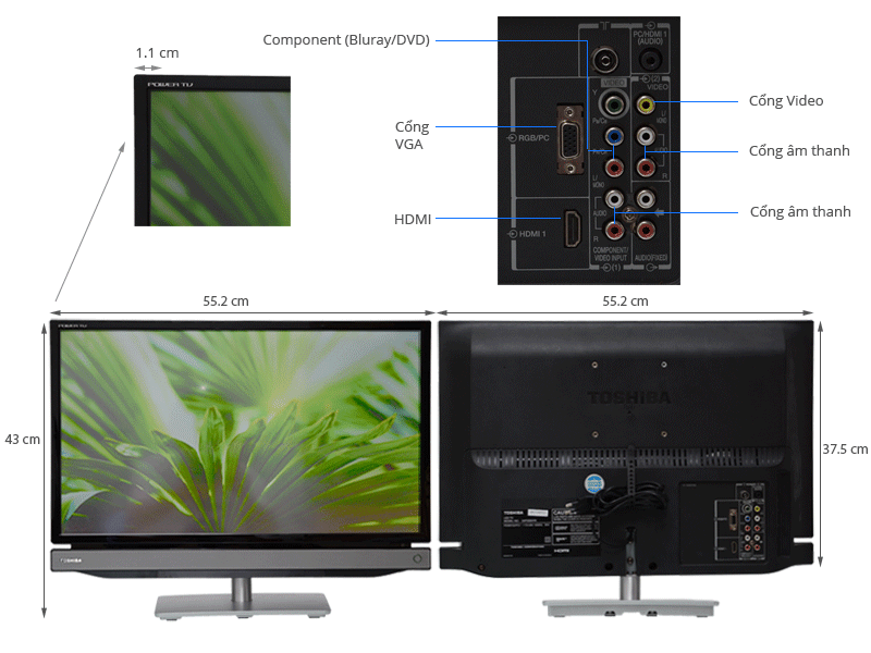 Tivi LED Toshiba 24P2300 24 inch