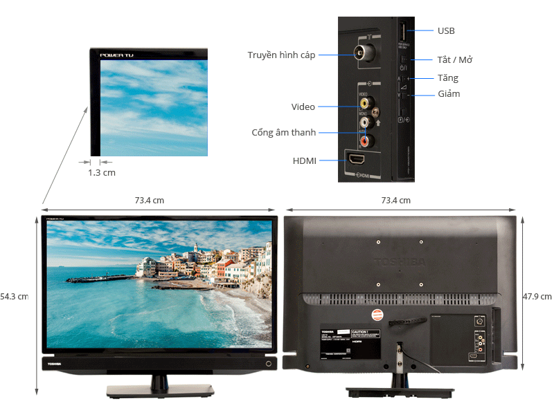 Tivi LED Toshiba 32P1303 32 inch