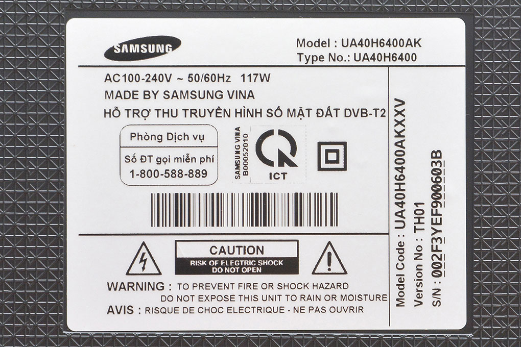 Smart Tivi 3D LED Samsung UA40H6400 40 inch Màu Đen