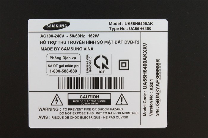 Smart Tivi 3D LED Samsung UA55H6400 55 inch