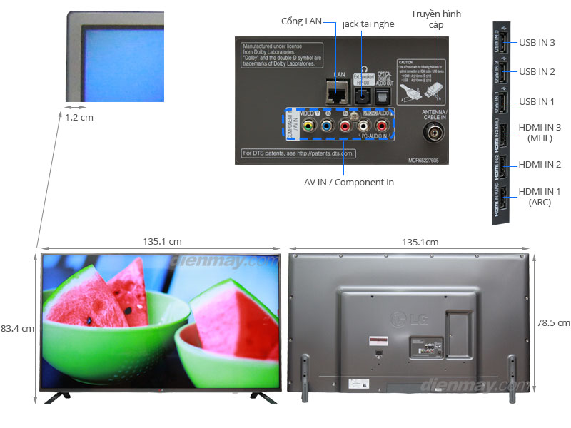 Smart Tivi 3D LED LG 60LB650T 60 inch